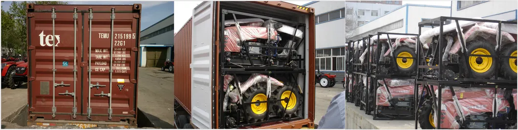 1004 High Quality 4WD Wheel Tractor 100HP Garden Tractor Farm Tractor Front Loader Backhoe Plough Trailer Agriculture Tractor