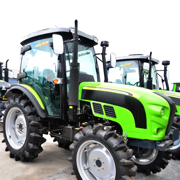 1004 High Quality 4WD Wheel Tractor 100HP Garden Tractor Farm Tractor Front Loader Backhoe Plough Trailer Agriculture Tractor