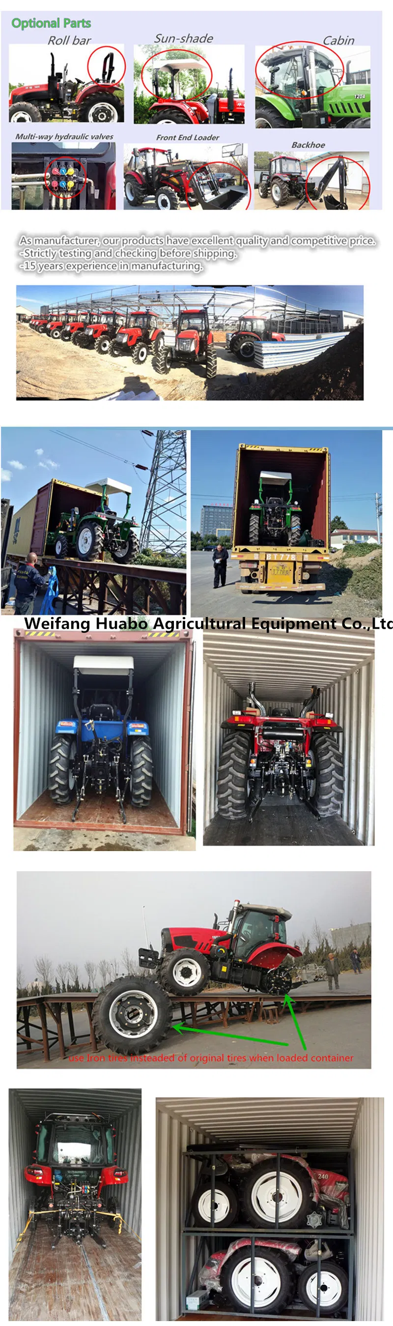 110HP Td1104 Agricultural Machinery Farm Tractor Price