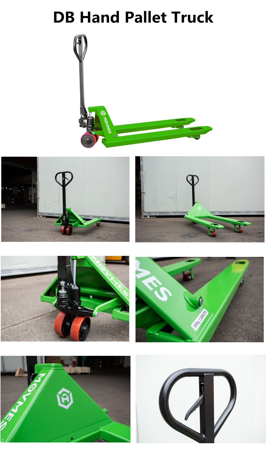 1150/1220 Fork Length 2.0ton Manual Hand Pallet Truck with Welded Joints