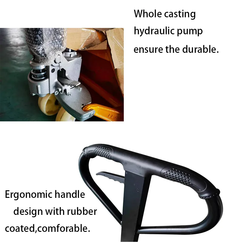 2ton 3000kg 2000kg 5ton 1150*550 Nylon Wheel Hydraulic Hand Pallet Truck Manual Lifter