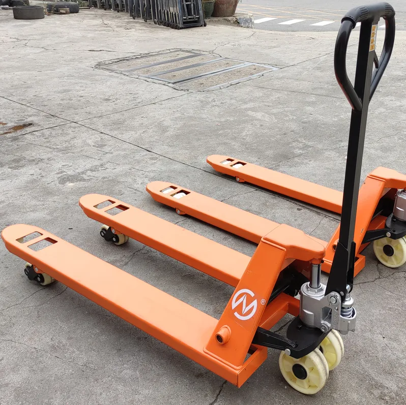 2ton 3000kg 2000kg 5ton 1150*550 Nylon Wheel Hydraulic Hand Pallet Truck Manual Lifter