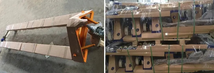 3 Ton Hand Pallet Truck with 1150*520 mm Forks with Nylon Wheels with Welded Pump