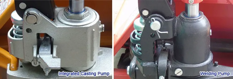 3 Ton Hand Pallet Truck with 1150*520 mm Forks with Nylon Wheels with Welded Pump