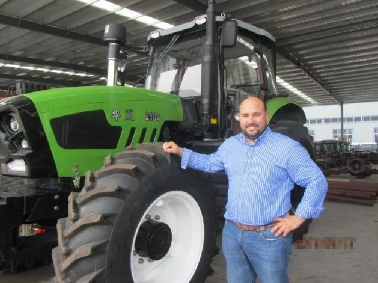 90HP 100HP 110HP 120HP 130HP 140HP 150HP 160HP Agriculture Wheel Farm Tractor with Front Loader Backhoe Plough Trailer