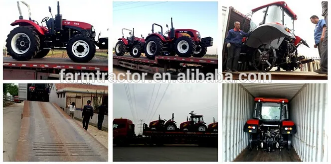 90HP 100HP 110HP 120HP 130HP 140HP 150HP 160HP Agriculture Wheel Farm Tractor with Front Loader Backhoe Plough Trailer