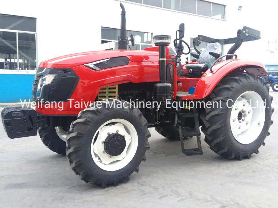 Big Chassis Yto Engine 1004 Agriculture Tractor 100HP Tractor with Front Loader