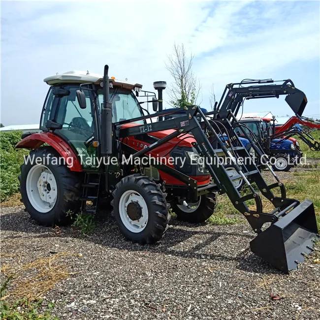 Big Chassis Yto Engine 1004 Agriculture Tractor 100HP Tractor with Front Loader