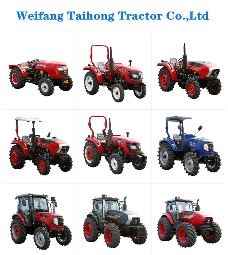 China Factory Supply 30HP 4WD Walking Diesel Engine Agricultural Farm Tractor with Cabin
