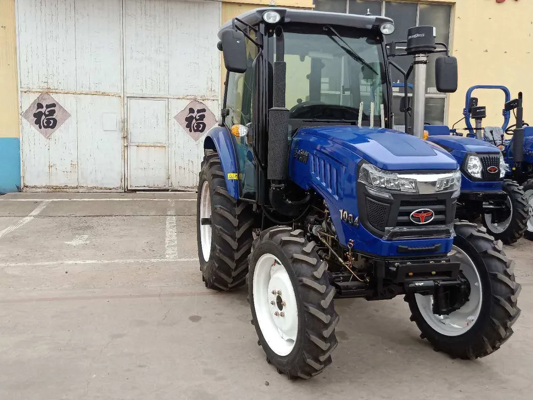 China Good Price Taihong Brand 100HP 4WD Farm Tractor with Paddy Tire and Cabin Th-1004
