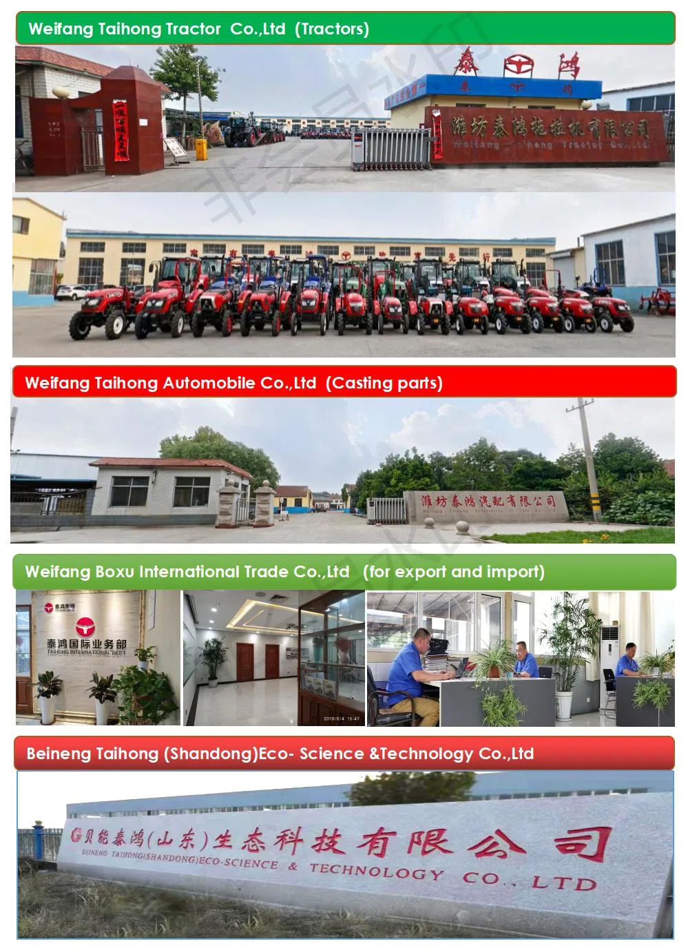 China High Quality 30HP 4WD Compact Mini Tractor Small Garden Farm Tractors