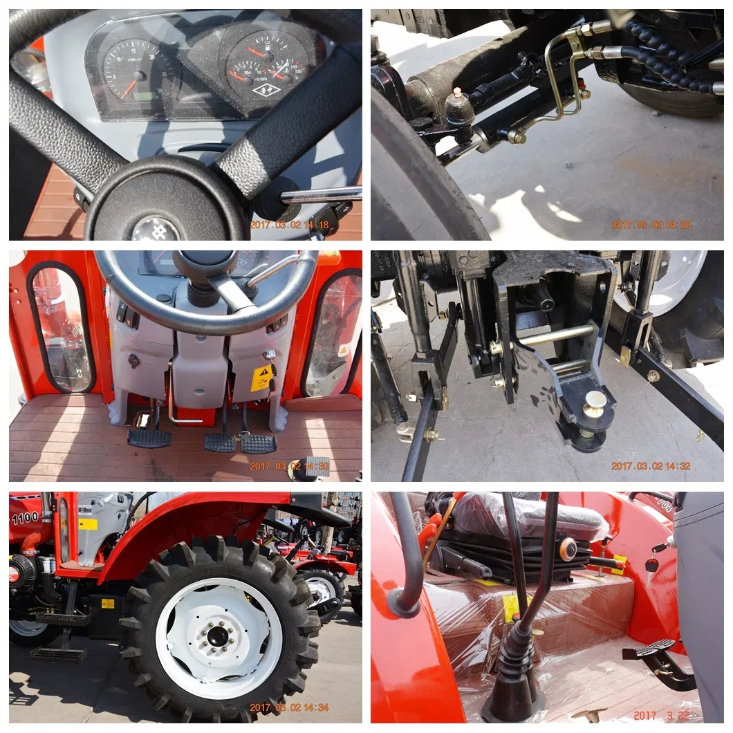 Factory Wholesales Tractors China 100 HP 4WD Diesel Farm/Farming Tractors Th 1004 Agricultural Tractors