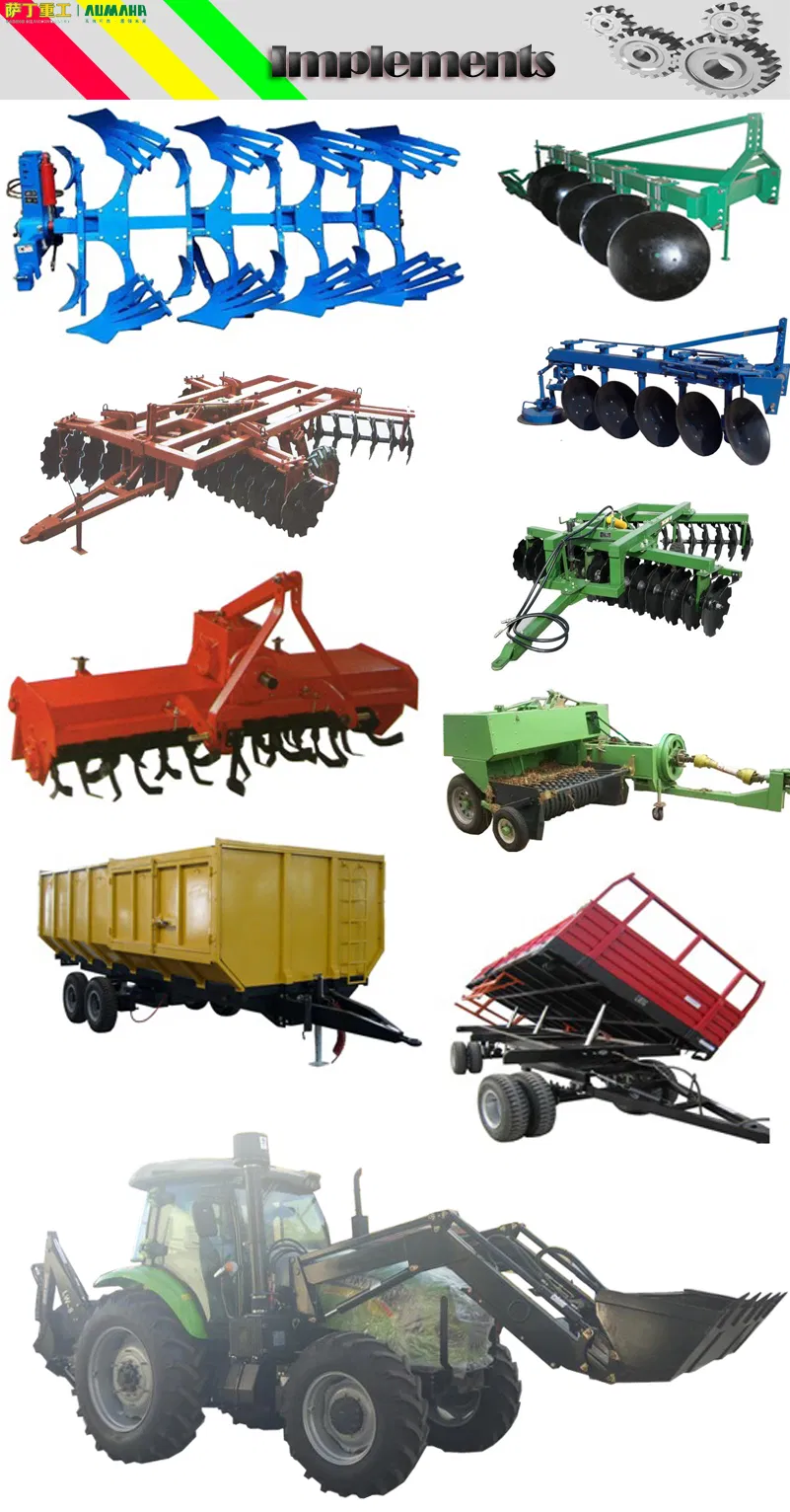 Farm Transportion Paddy-Field 110HP 4WD 2WD Wheel Tractor with Cab