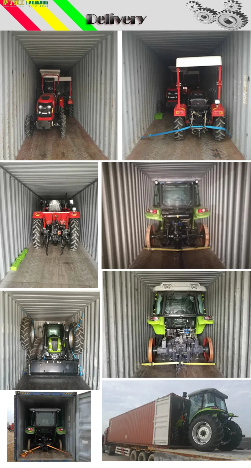 Farm Transportion Paddy-Field 110HP 4WD 2WD Wheel Tractor with Cab