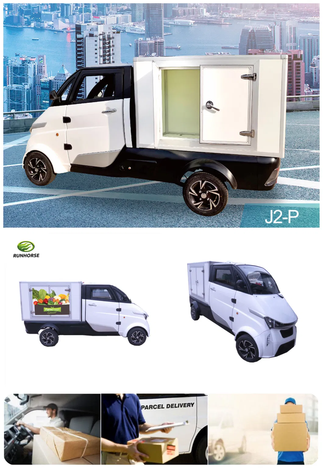 Four Wheel 4000W Luxury Mini Cargo for Europe Market