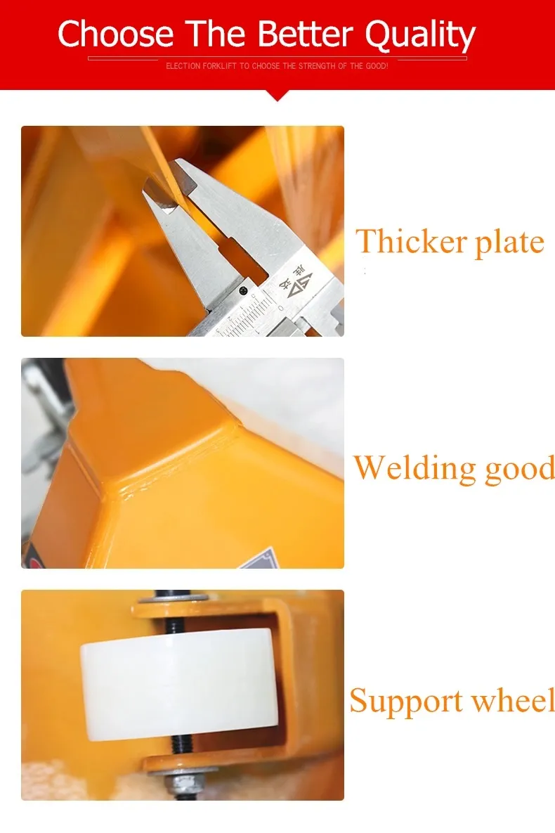 Hand Pallet Truck 2000 Kg with Nylon Wheel & Silver Pump 550*1150 M