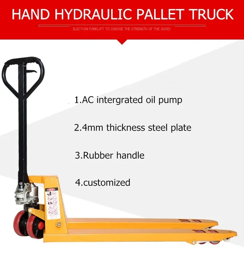 Hand Pallet Truck 2000 Kg with Nylon Wheel & Silver Pump 550*1150 M