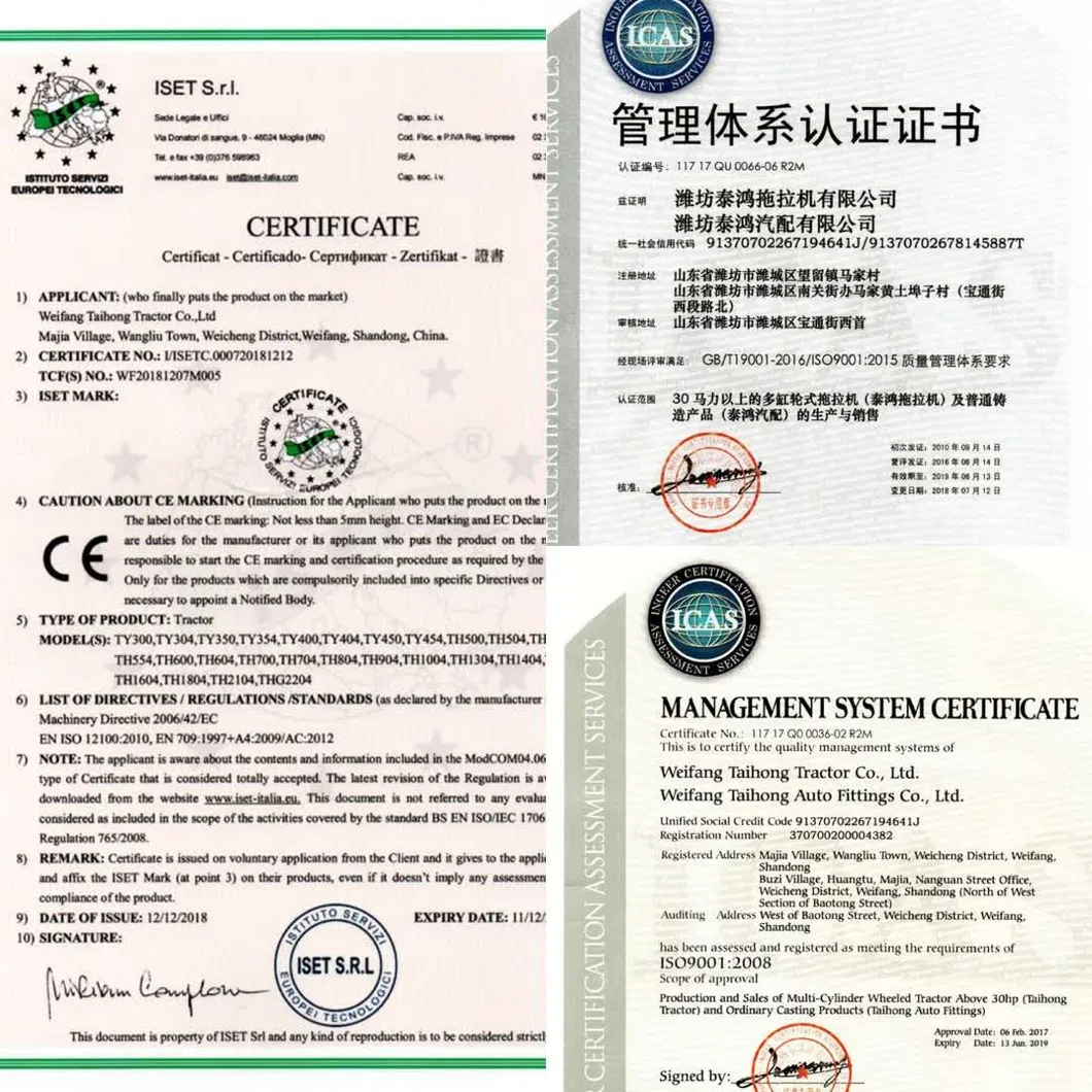 Hot Selling Farm Machine 150 HP Agriculture Tractor 1504 Farm Tractor 4WD 1504-2 Tractor with CE