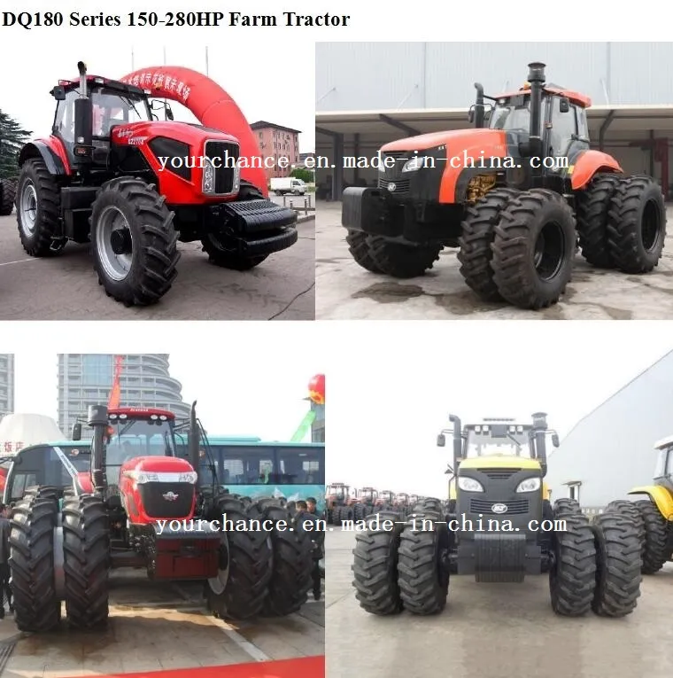 Hot Selling Farm Machine 25HP-180HP 4X4 4WD Agricultural Wheel Farm Garden Tractors with ISO CE Certificate From China Tractor Factory