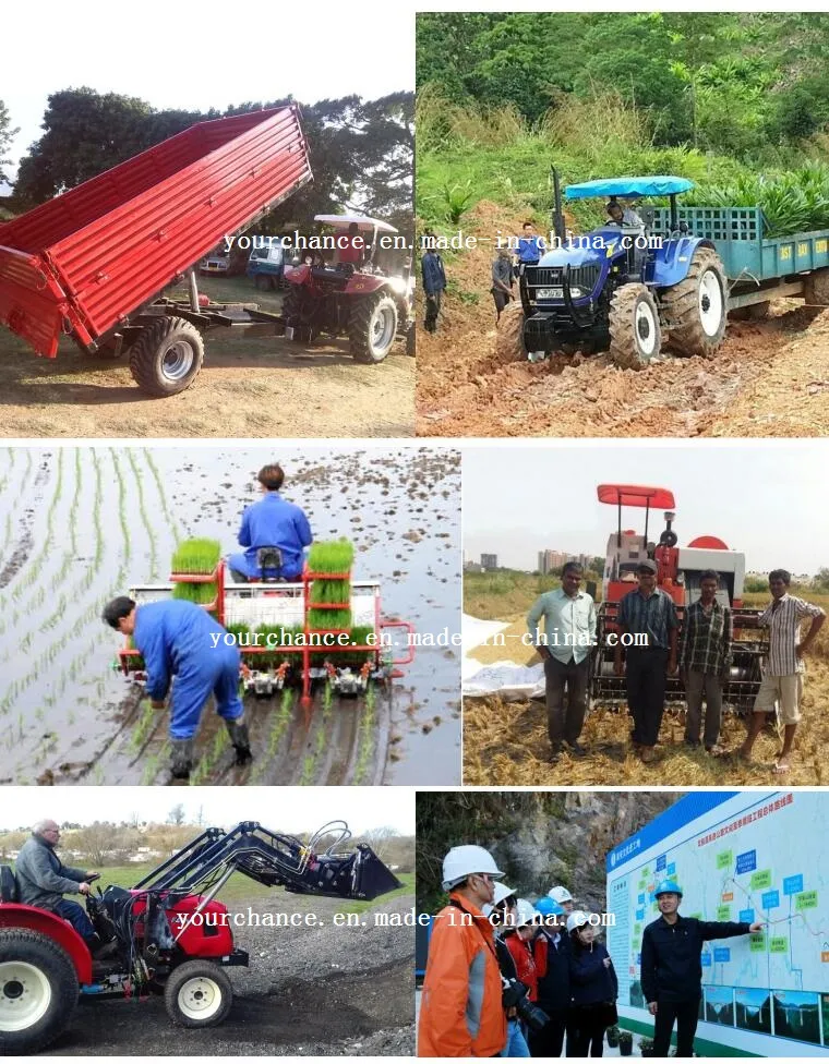 Hot Selling Farm Machine 25HP-180HP 4X4 4WD Agricultural Wheel Farm Garden Tractors with ISO CE Certificate From China Tractor Factory