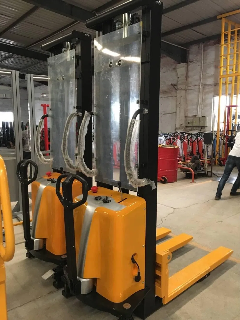 New 1000kg/1500kg Walkie Electric Stacker with Wide Legs