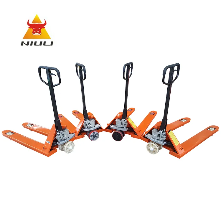 Niuli Palet Truck Hand Pellet Jack 2/2.5/3 T Low Price 1220*685/1150*550mm Fork Palet Jack Hydraulic Hand Pallet Truck for Sale