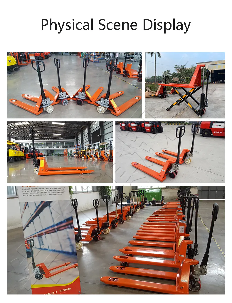 Niuli Palet Truck Hand Pellet Jack 2/2.5/3 T Low Price 1220*685/1150*550mm Fork Palet Jack Hydraulic Hand Pallet Truck for Sale