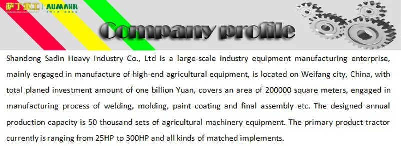 Sadin 110HP 2WD/4X2 4WD/4X4 Agricultural Paddy-Field Wheel Tractor