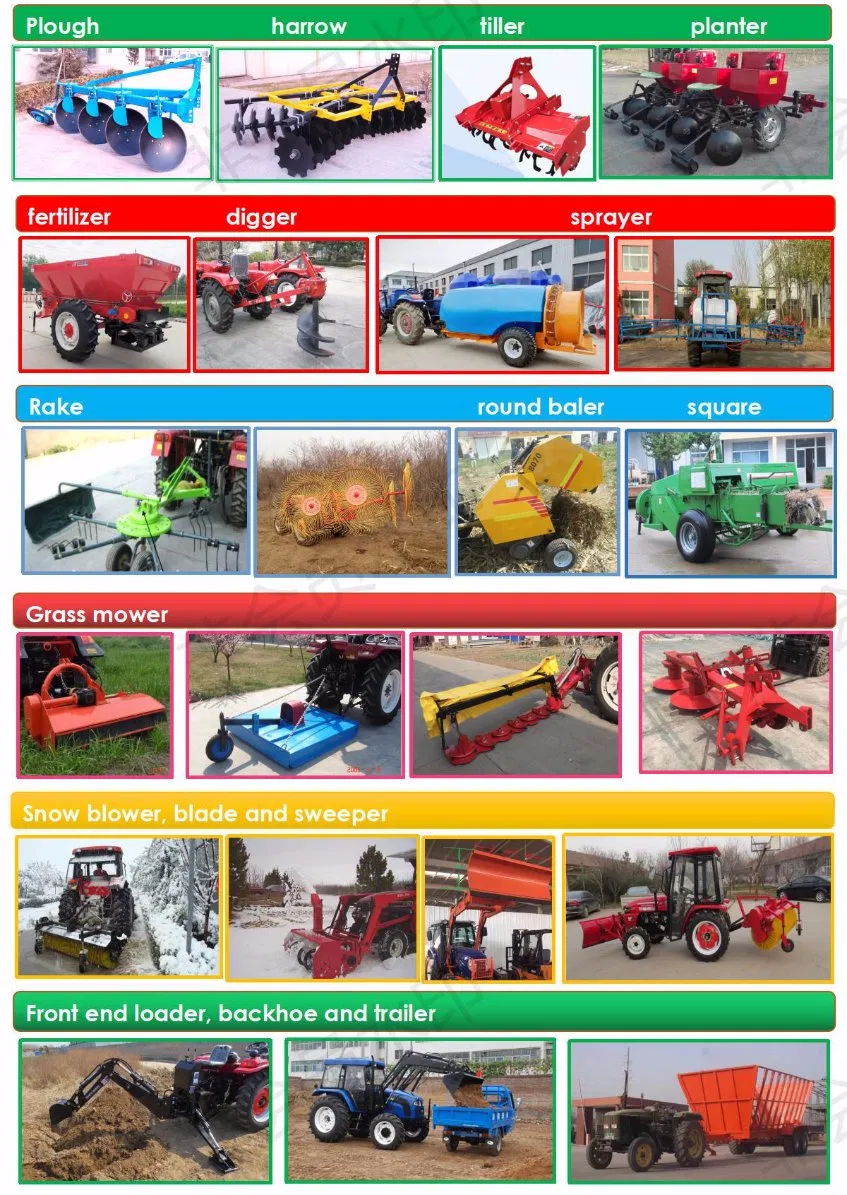 Taihong Brand 30HP 4WD Agricultural Tractor Compact Mini Garden Farm Tractors