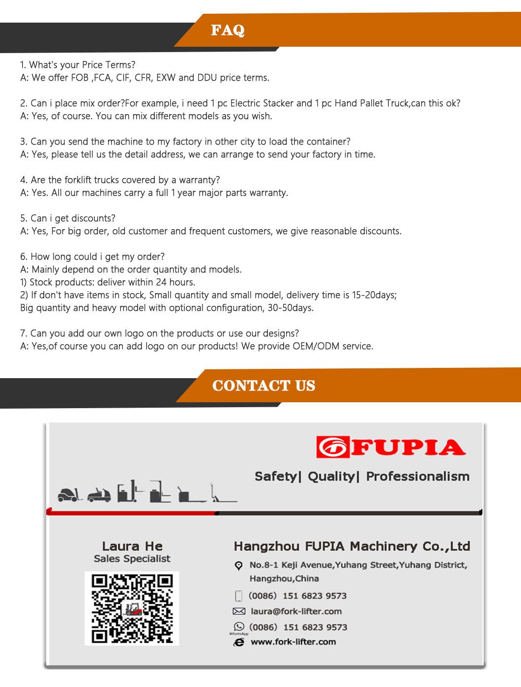 Warehouse Transpallet Equipment 1500kgs Rated Capacity 1150*550mm 1.5 Tons Manual Pallet Truck with Scale
