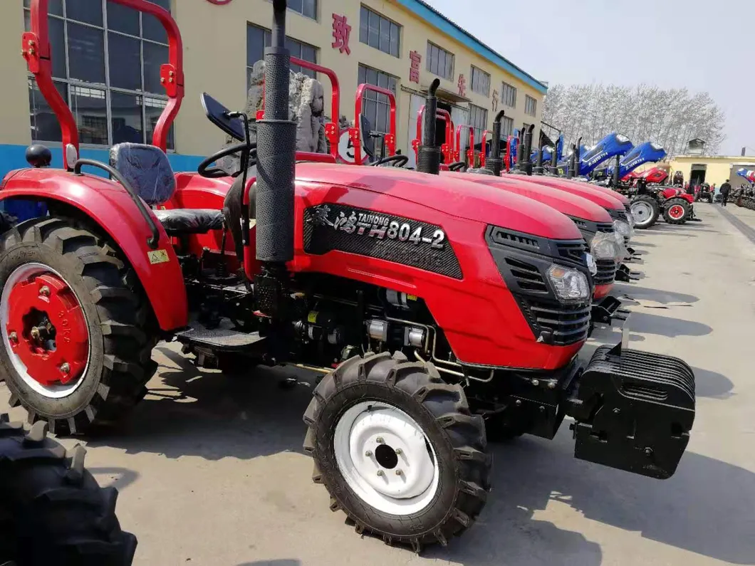 Wholesales China Tractor 80HP Farm Machine Agriculture Tractor, 804 Wheel Farm Tractor, Mini Tractor for Garden, Vineyard, Lawn